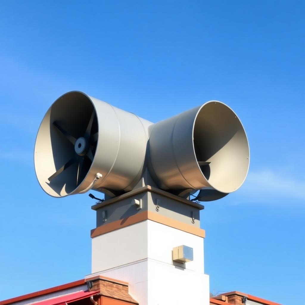 Rooftop exhaust fan installation