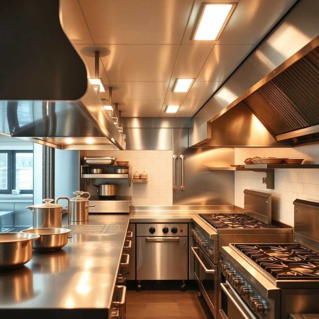 Restaurant Hood Install — Complete commercial kitchen hood line
